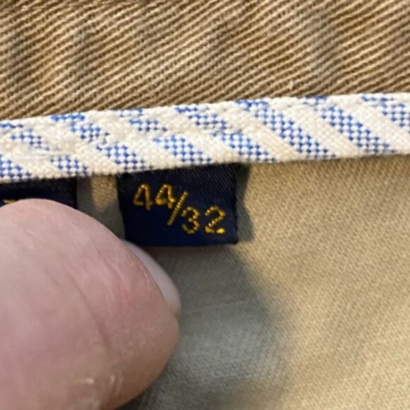 Tommy Hilfiger Mens Pants Size 44x32 Khaki Cotton Straight-Leg Classic Casual - Picture 4 of 14